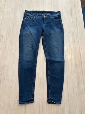 Silver Jeans Women's Dark Blue Skinny Jeans